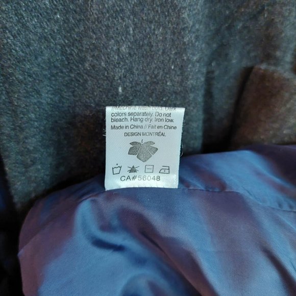 Dark Gray Wool-Blend Coat - Picture 14 of 14